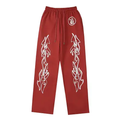 EM Sneakers Hellstar Yoga Flare Sweatpant Red 01