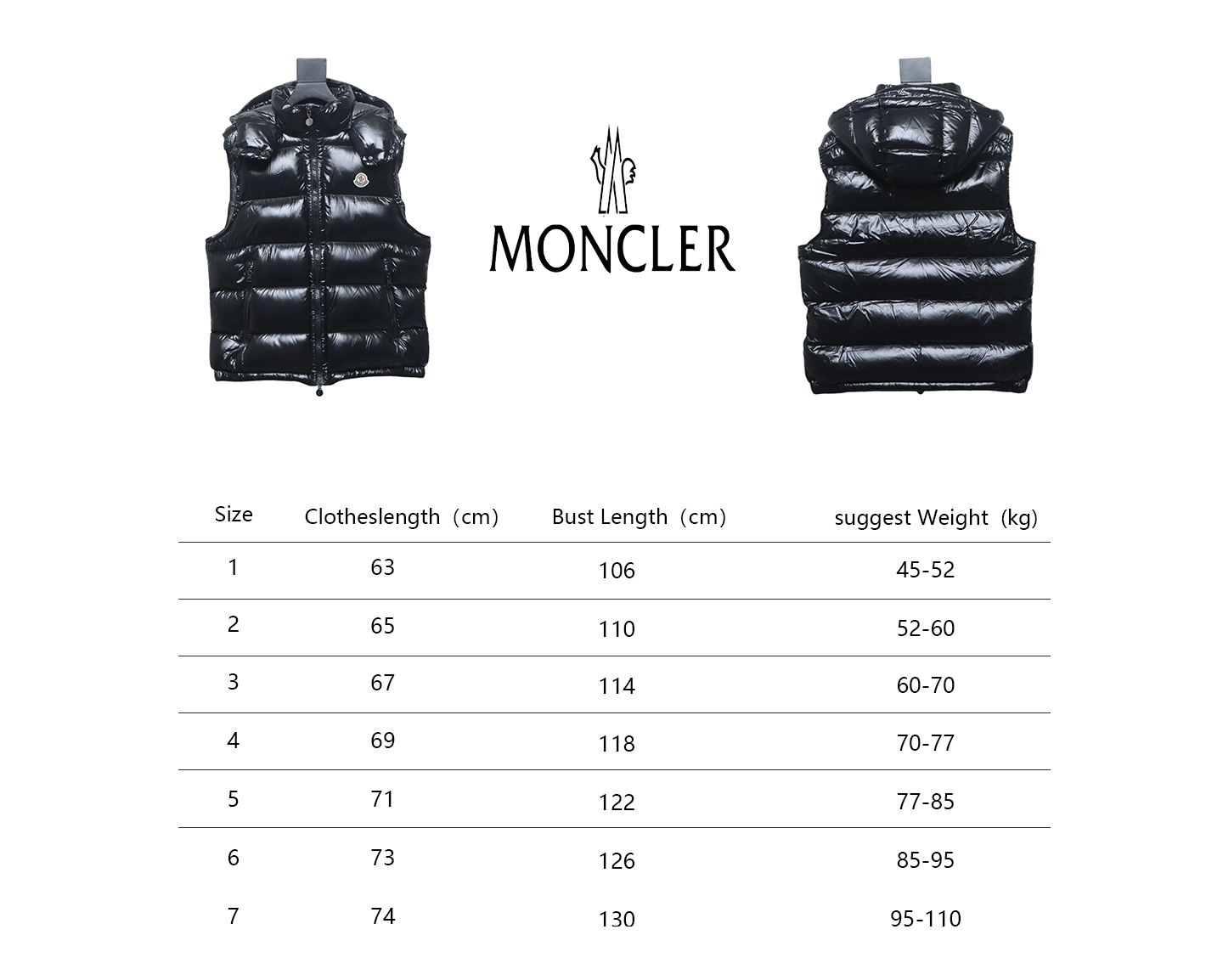 EM Sneakers Moncler Bormes Hooded Down Vest Black