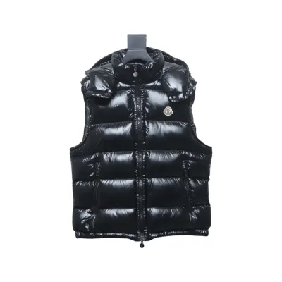 EM Sneakers Moncler Bormes Hooded Down Vest Black 01