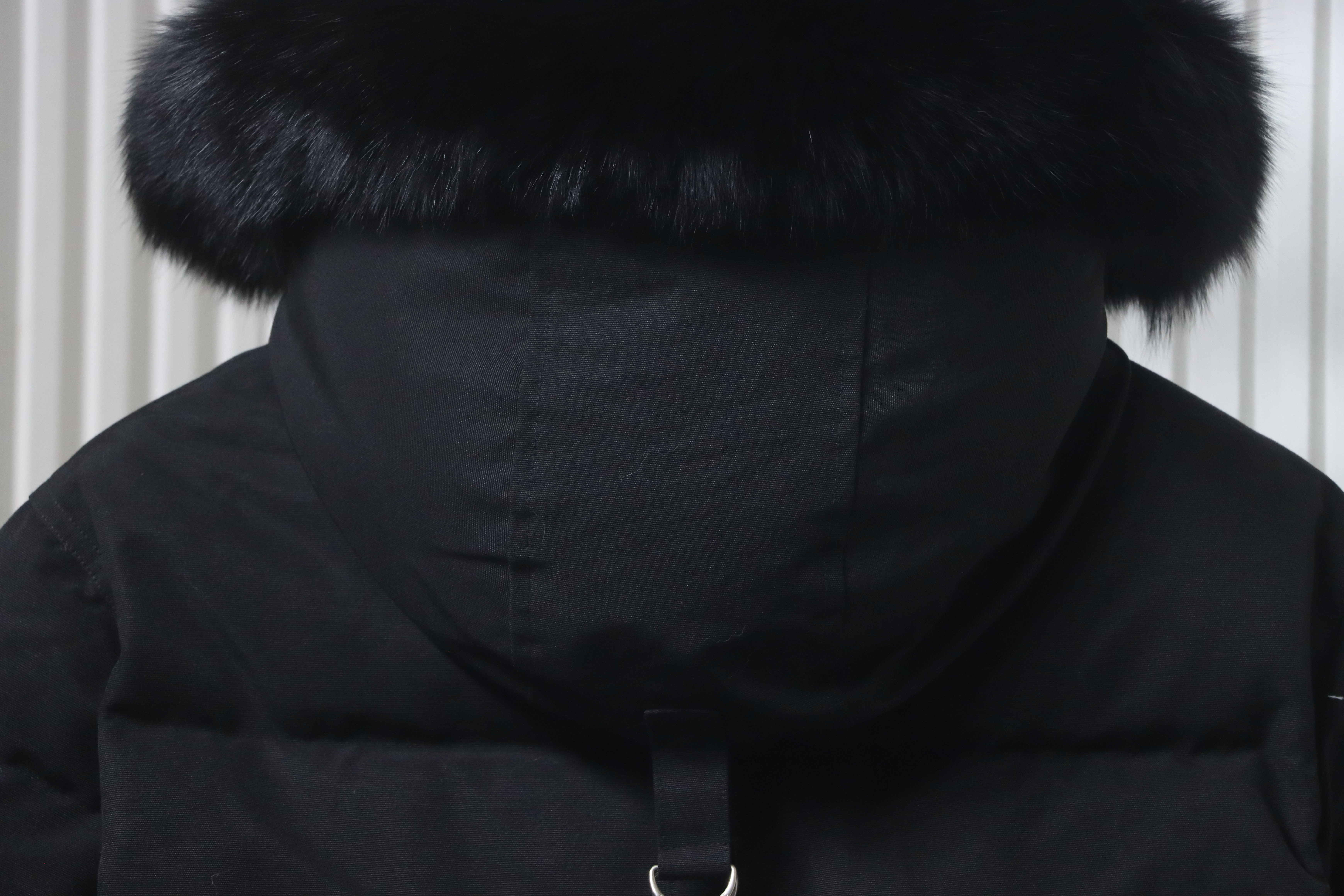 EM Sneakers Moose Knuckles Original 3Q Fur Jacket Black with Black Fur Collar (NFC)(Men's / Women's)