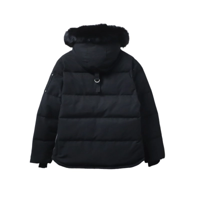 EM Sneakers Moose Knuckles Original 3Q Fur Jacket Black with Black Fur Collar (NFC)(Men's / Women's) 02