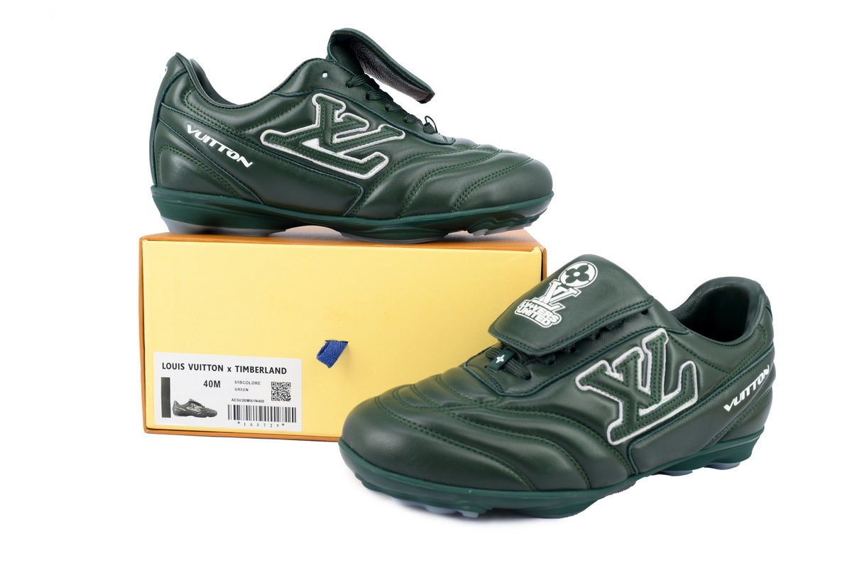 EM Sneakers Louis Vuitton LV Footprint Soccer Sneaker Green