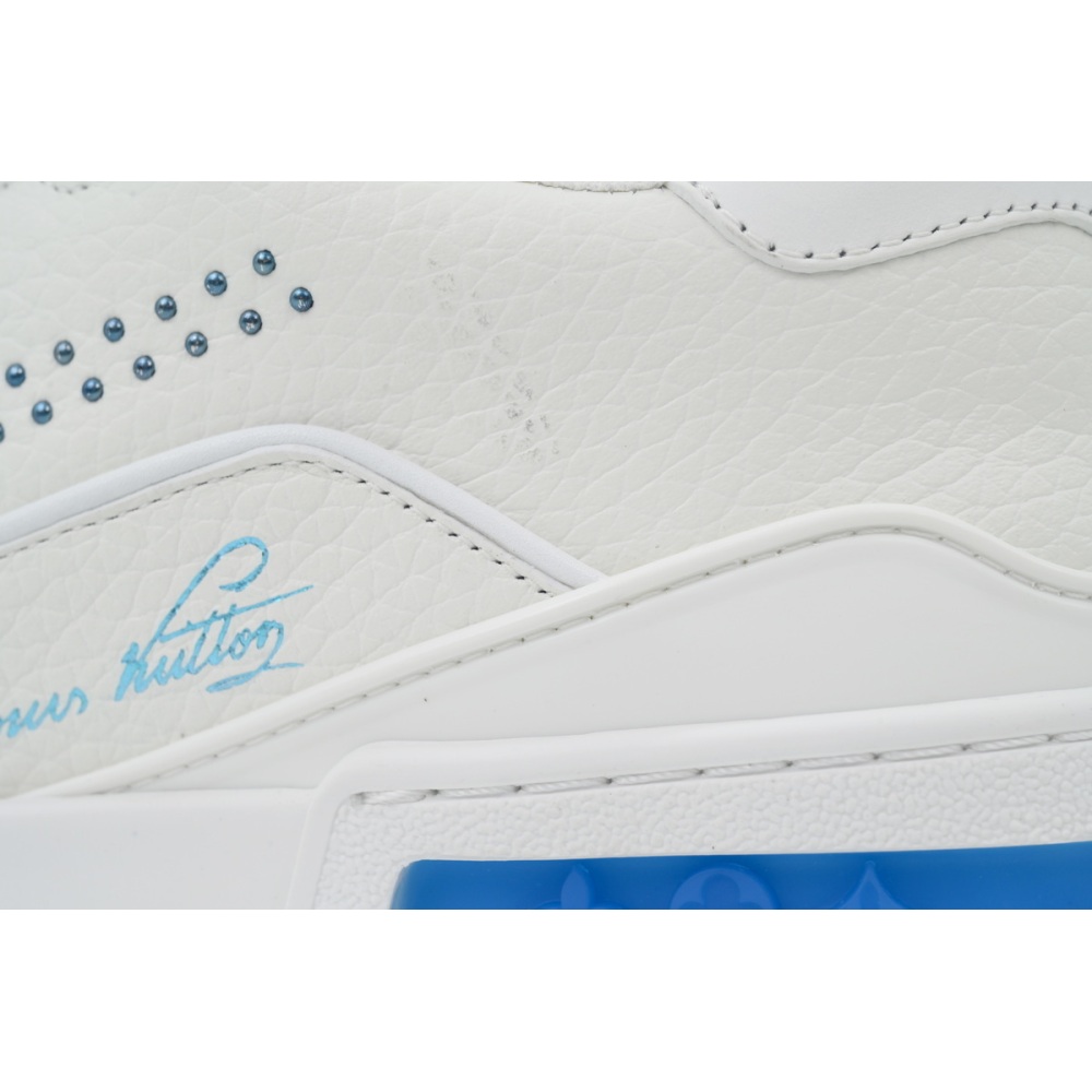 EM Sneakers Louis Vuitton LV Trainer Sea Blue Rivet