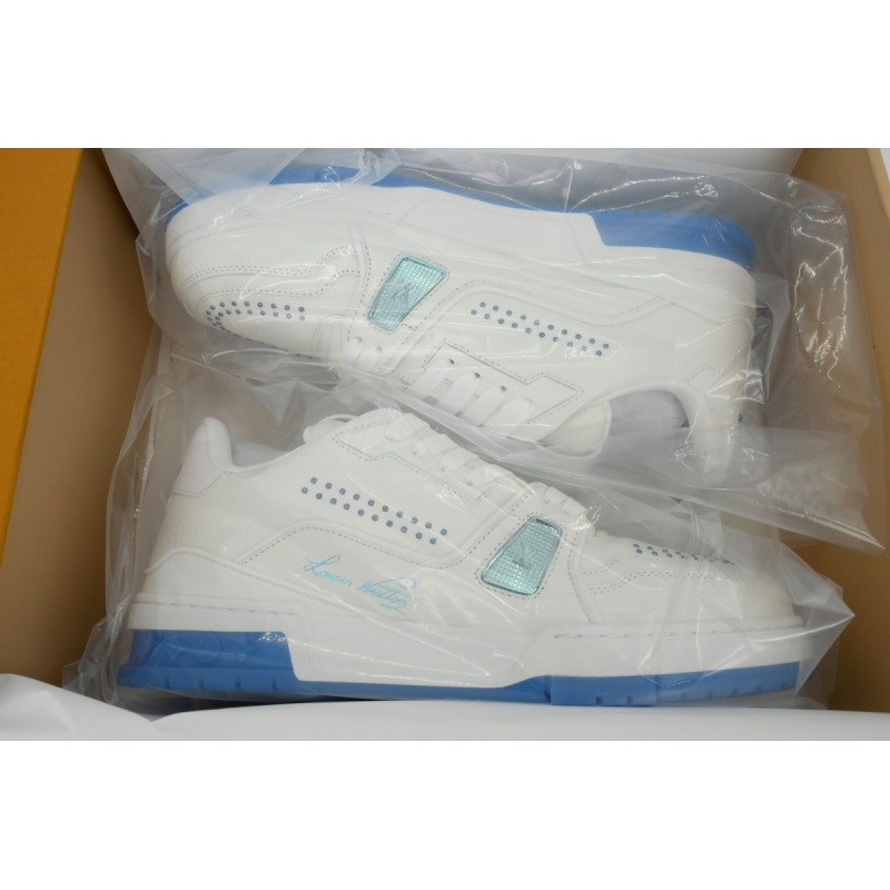 EM Sneakers Louis Vuitton LV Trainer Sea Blue Rivet