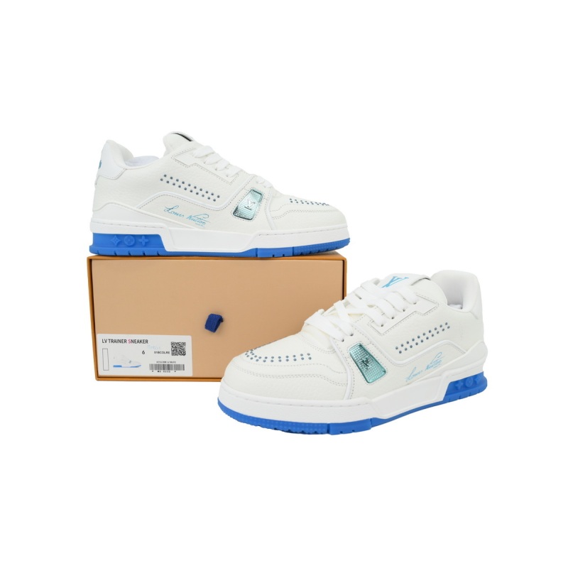 EM Sneakers Louis Vuitton LV Trainer Sea Blue Rivet