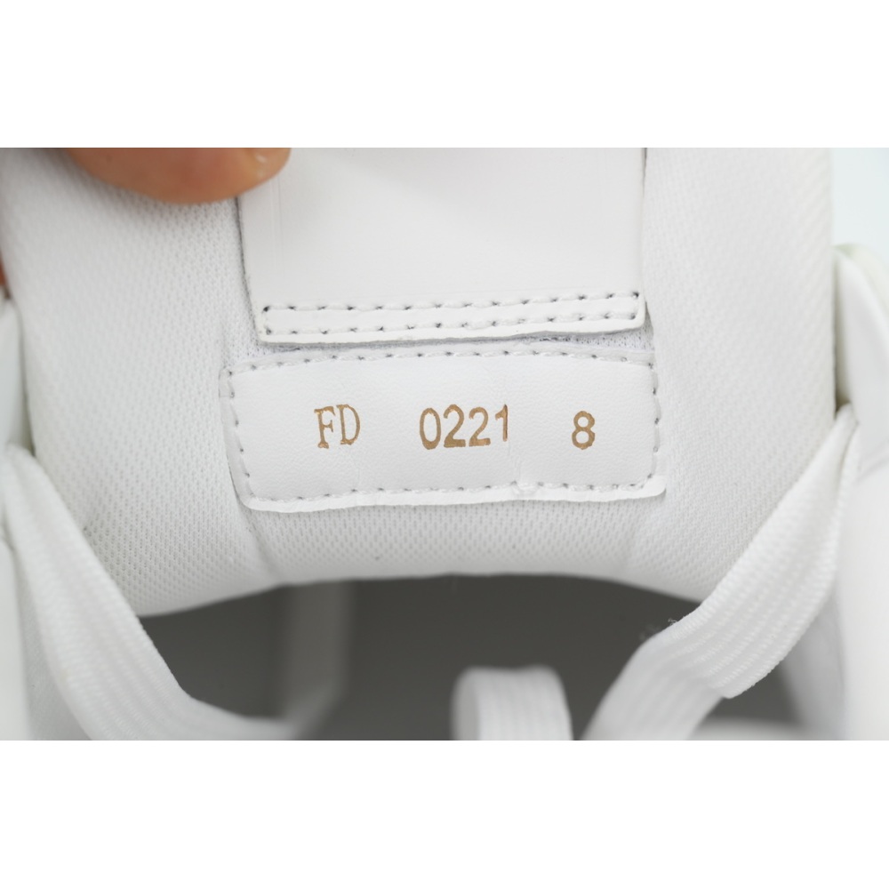 EM Sneakers Louis Vuitton LV Trainer White Green Rivets
