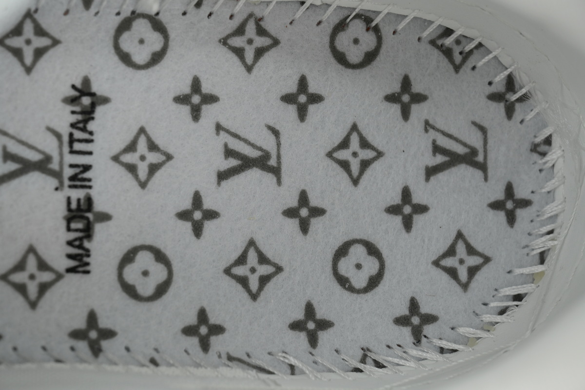 EM Sneakers Louis Vuitton LV Trainer White Orange Rivet