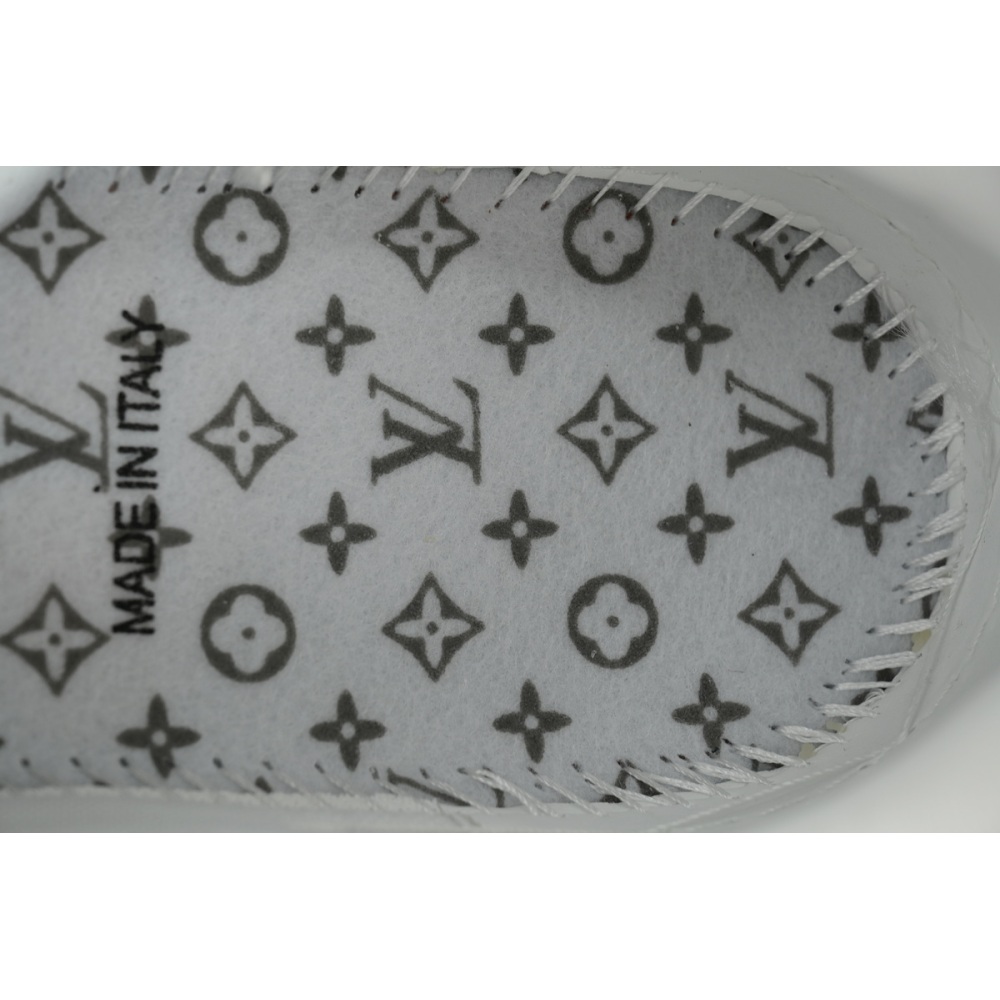 EM Sneakers Louis Vuitton LV Trainer White Orange Rivet