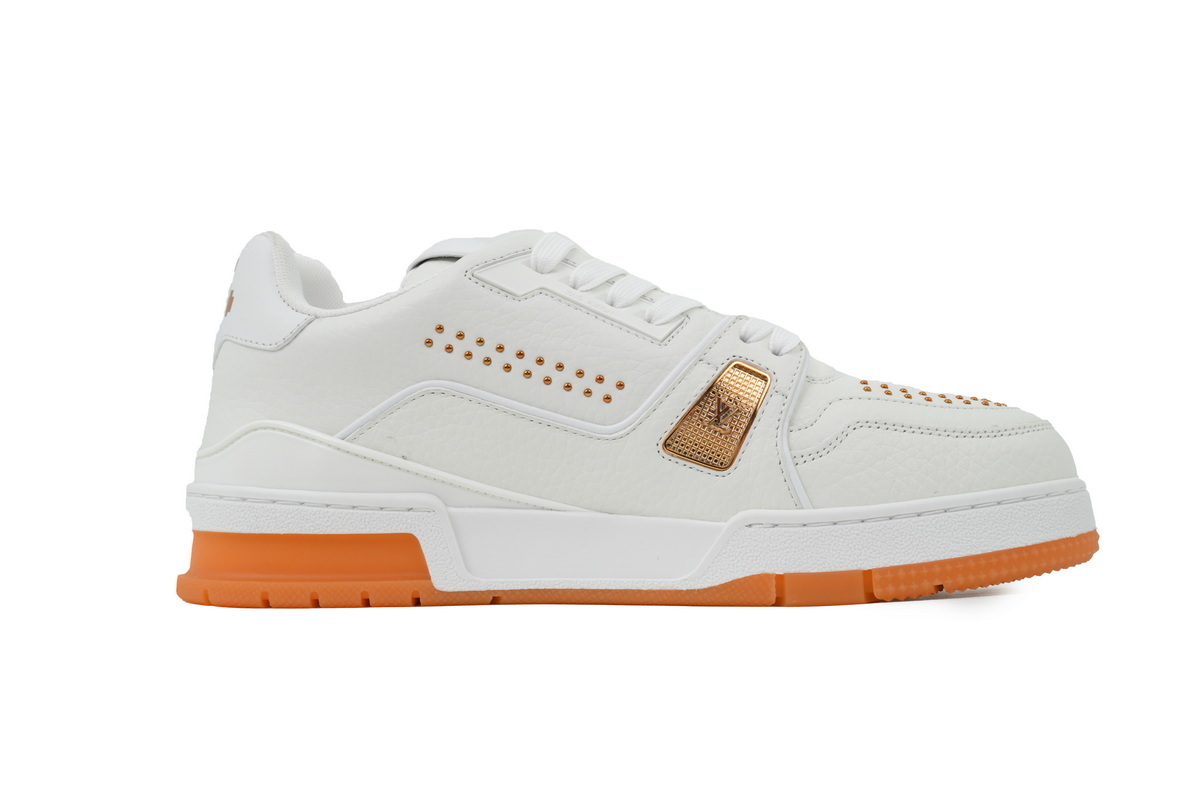 EM Sneakers Louis Vuitton LV Trainer White Orange Rivet