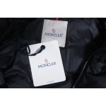 EM Sneakers Moncler Stellaire Hooded Black and White Colorblock Down Jacket