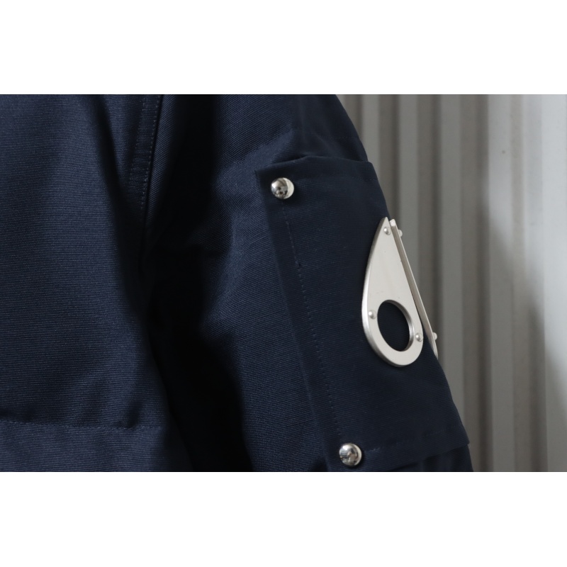 EM Sneakers Moose Knuckles Original 3Q Fur Jacket Navy with Black Fur Collar (NFC)(Men's / Women's)