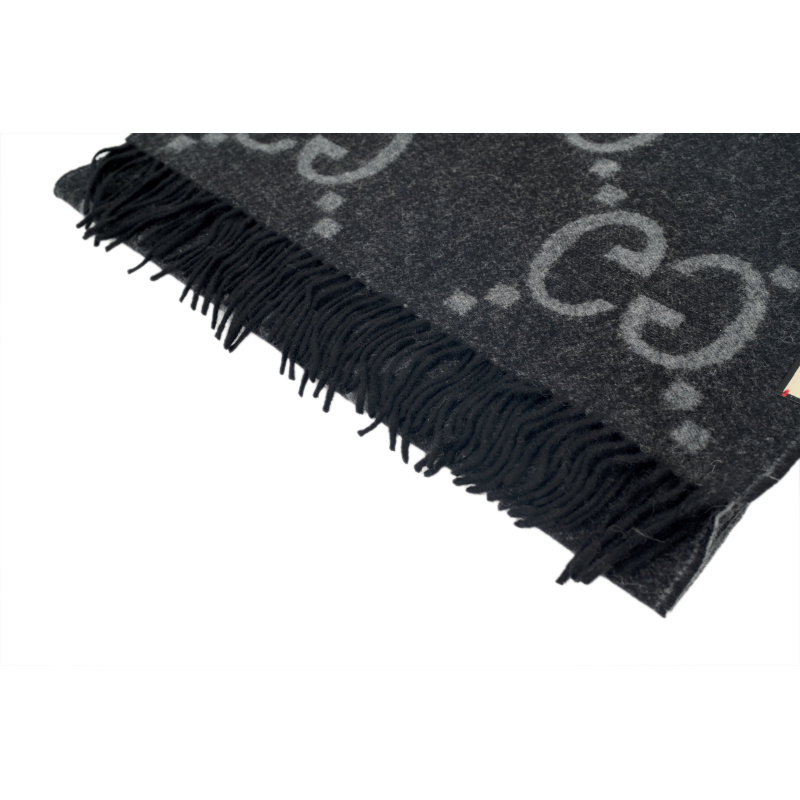 EM Sneakers Gucci GG Cashmere Jacquard Scarf Big G Black