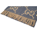 EM Sneakers Gucci GG Cashmere Jacquard Scarf Big G Brown Blue