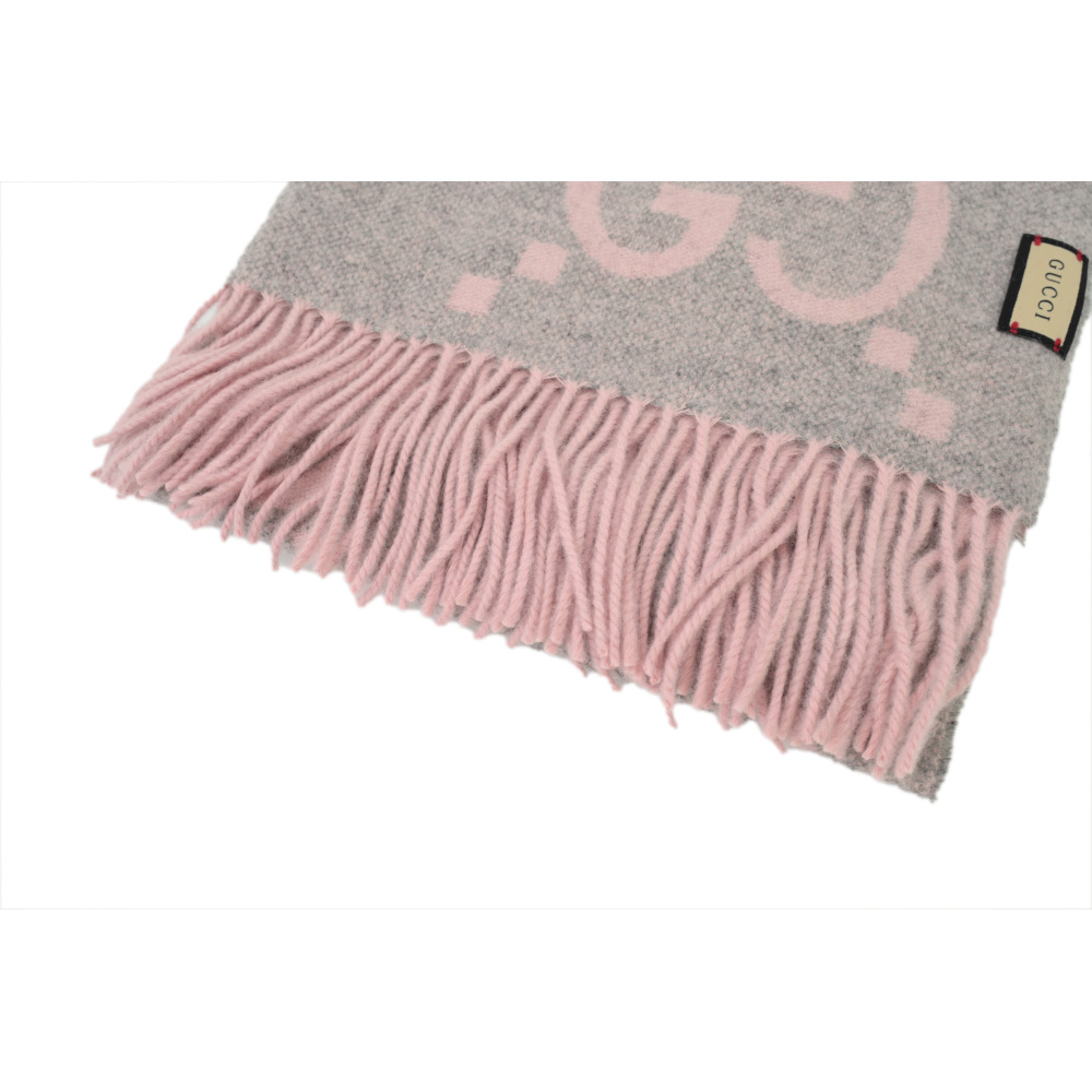EM Sneakers Gucci GG Cashmere Jacquard Scarf Big G Pink