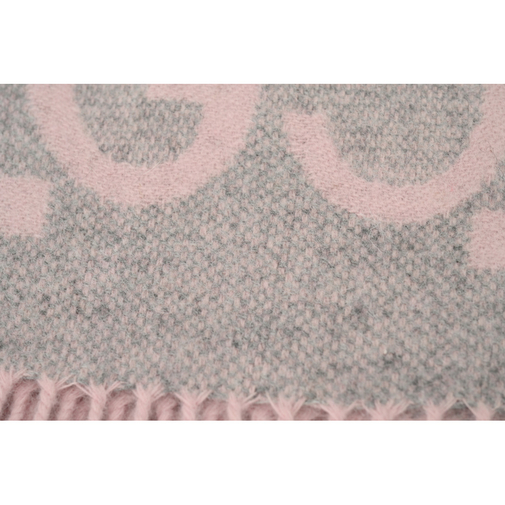 EM Sneakers Gucci GG Cashmere Jacquard Scarf Big G Pink