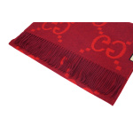 EM Sneakers Gucci GG Cashmere Jacquard Scarf Big G Red