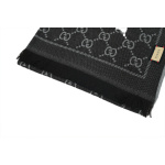 EM Sneakers Gucci GG Cashmere Jacquard Scarf Full Print Black