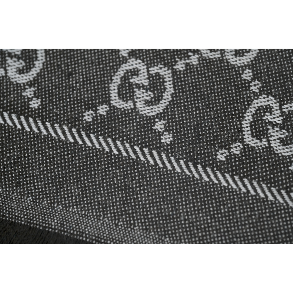 EM Sneakers Gucci GG Cashmere Jacquard Scarf Full Print Black