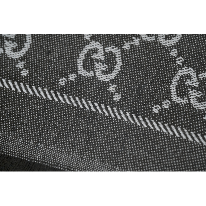 EM Sneakers Gucci GG Cashmere Jacquard Scarf Full Print Black