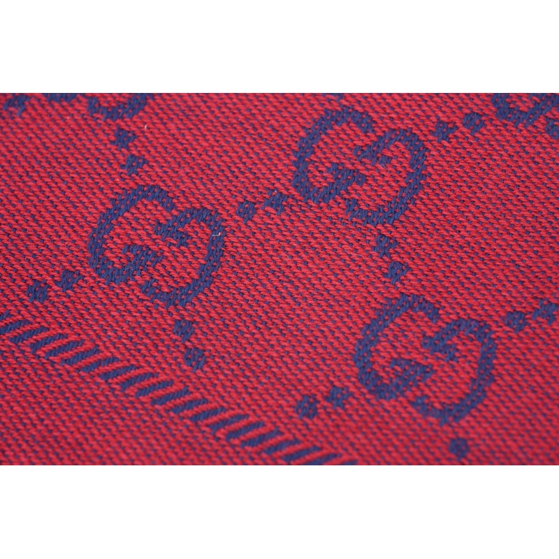 EM Sneakers Gucci GG Cashmere Jacquard Scarf Full Print Red