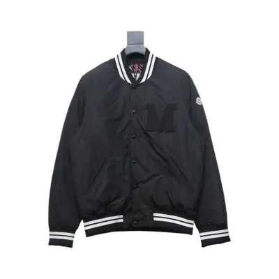 EM Sneakers Moncler Lateltin Black M Mark Varsity Black Down Jacket 01