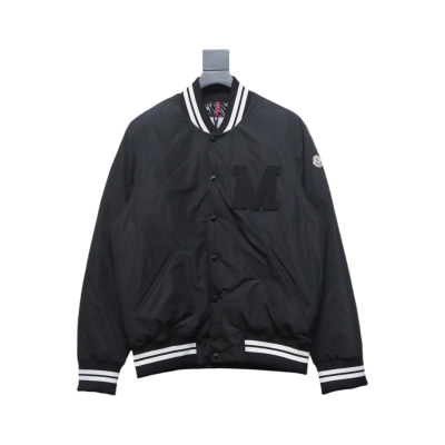 EM Sneakers Moncler Lateltin Black M Mark Varsity Black Down Jacket 01