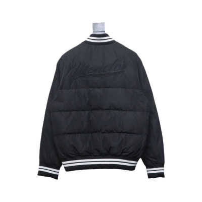 EM Sneakers Moncler Lateltin Black M Mark Varsity Black Down Jacket 02