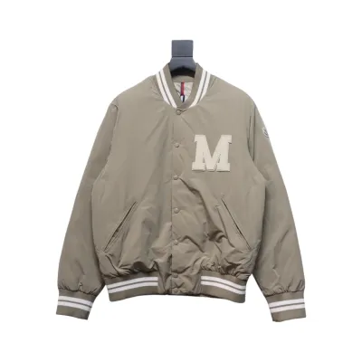 EM Sneakers Moncler Lateltin White M Mark Varsity Gray Down Jacket 01