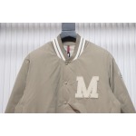 EM Sneakers Moncler Lateltin White M Mark Varsity Gray Down Jacket