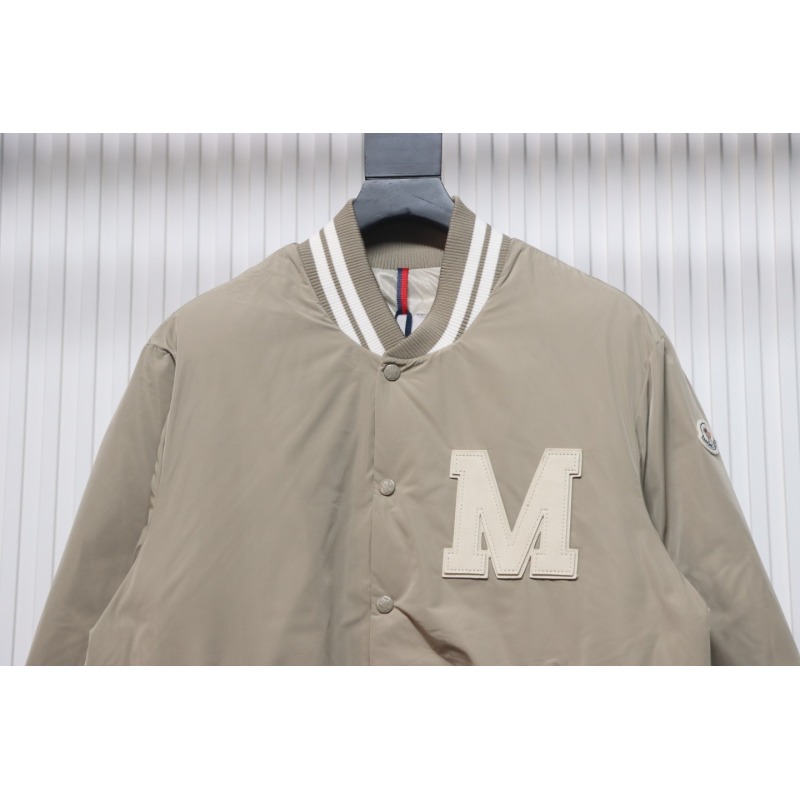 EM Sneakers Moncler Lateltin White M Mark Varsity Gray Down Jacket