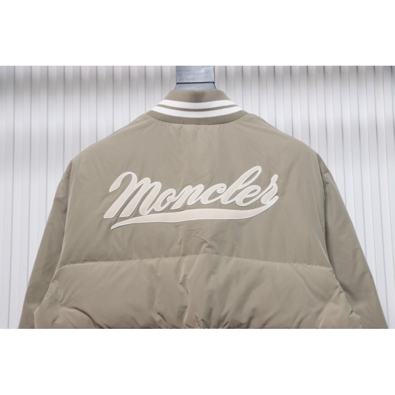 EM Sneakers Moncler Lateltin White M Mark Varsity Gray Down Jacket