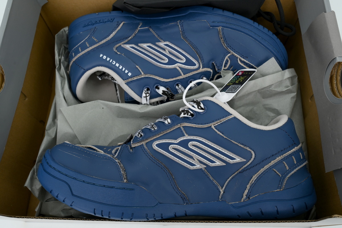 EM Sneakers Balenciaga Hamptons Worn-Out Sneaker Navy Blue