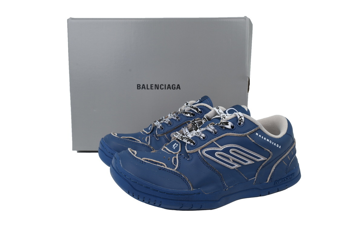 EM Sneakers Balenciaga Hamptons Worn-Out Sneaker Navy Blue