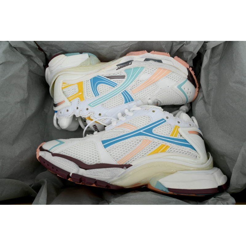 EM Sneakers Balenciaga Runner White Yellow Blue