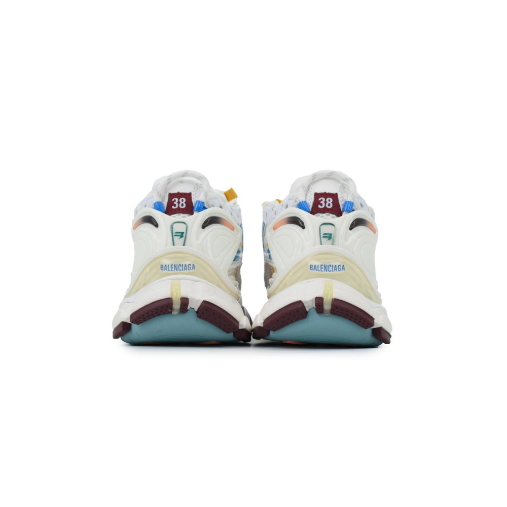 EM Sneakers Balenciaga Runner White Yellow Blue