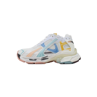 EM Sneakers Balenciaga Runner White Yellow Blue 01