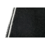 EM Sneakers Chanel Fringed Scarf with White and Black Colorblock Logo