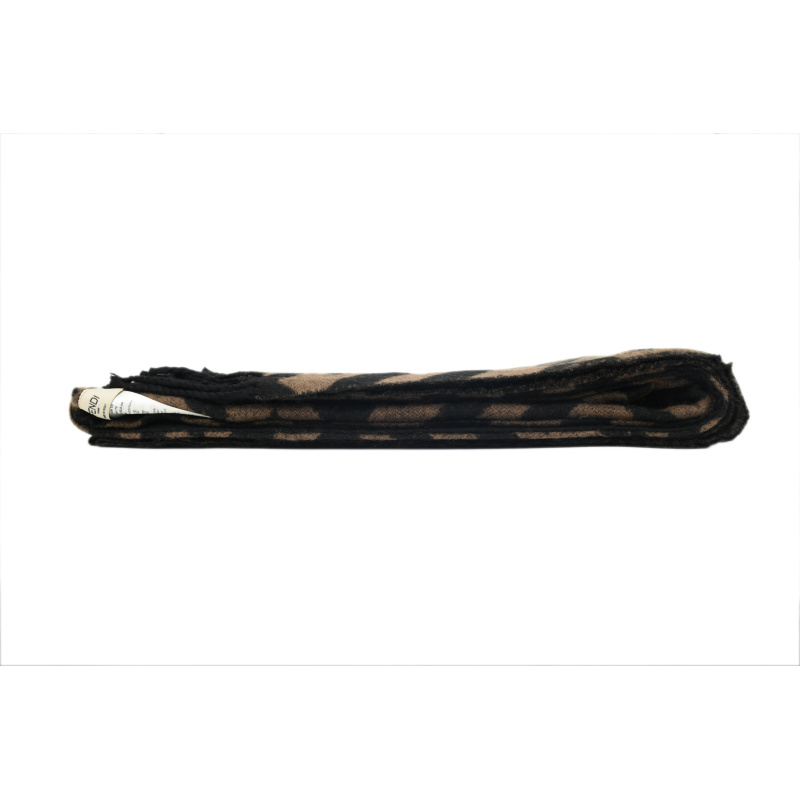 EM Sneakers Fendi Suede Fringed Scarf FF Brown