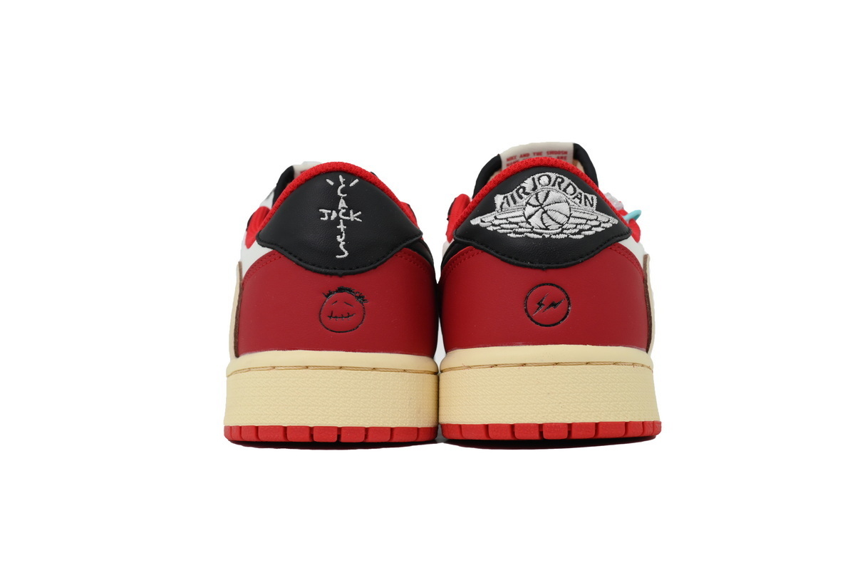 EM Sneakers Jordan 1 Retro Low × Travis Scott Black Red