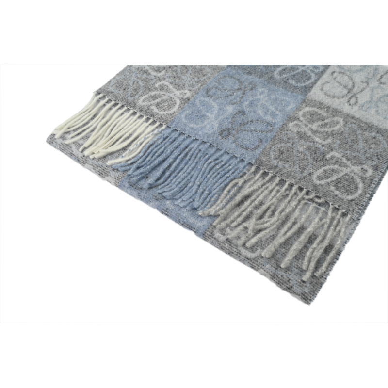 EM Sneakers Loewe Checkerboard Scarf Blue