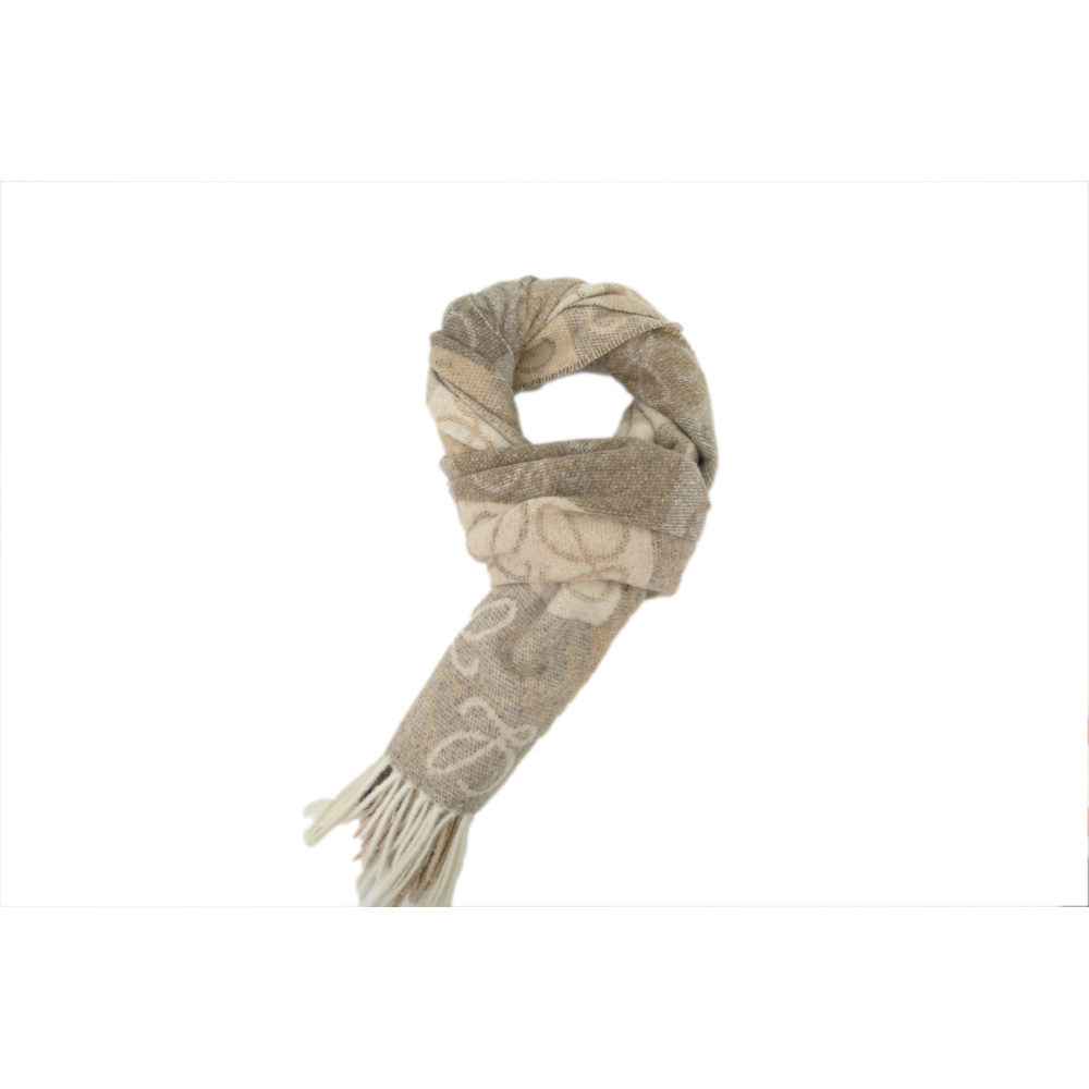 EM Sneakers Loewe Checkerboard Scarf Brown