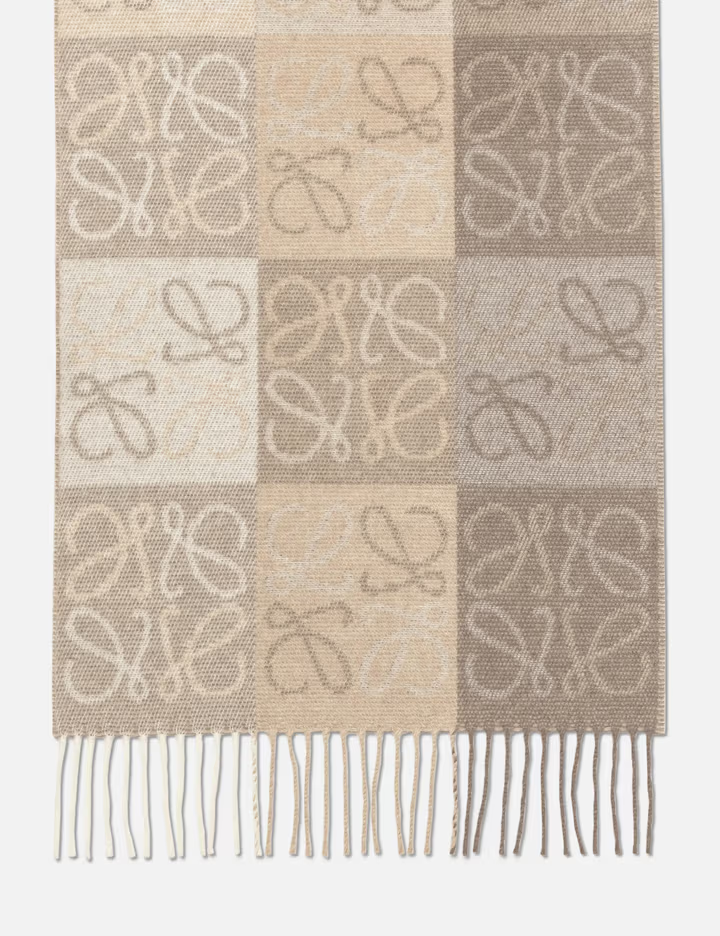 EM Sneakers Loewe Checkerboard Scarf Brown