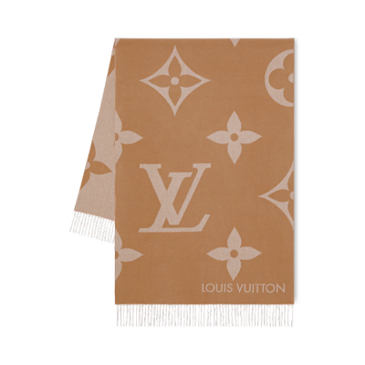 EM Sneakers Louis Vuitton Monogram Giant Scarf Beige 02