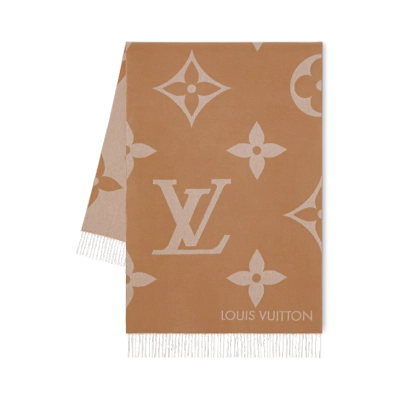 EM Sneakers Louis Vuitton Monogram Giant Scarf Beige 02