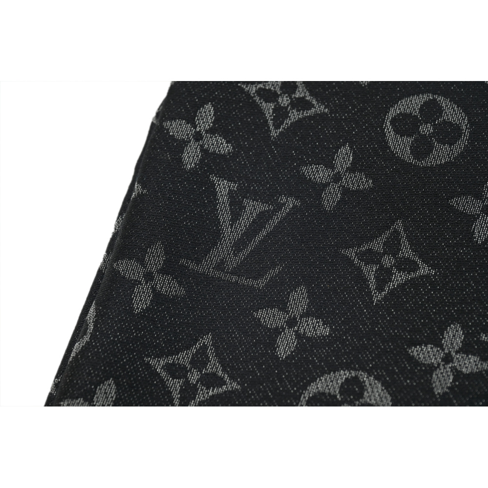 EM Sneakers Louis Vuitton Scarf Black Silk & Wool Monogram