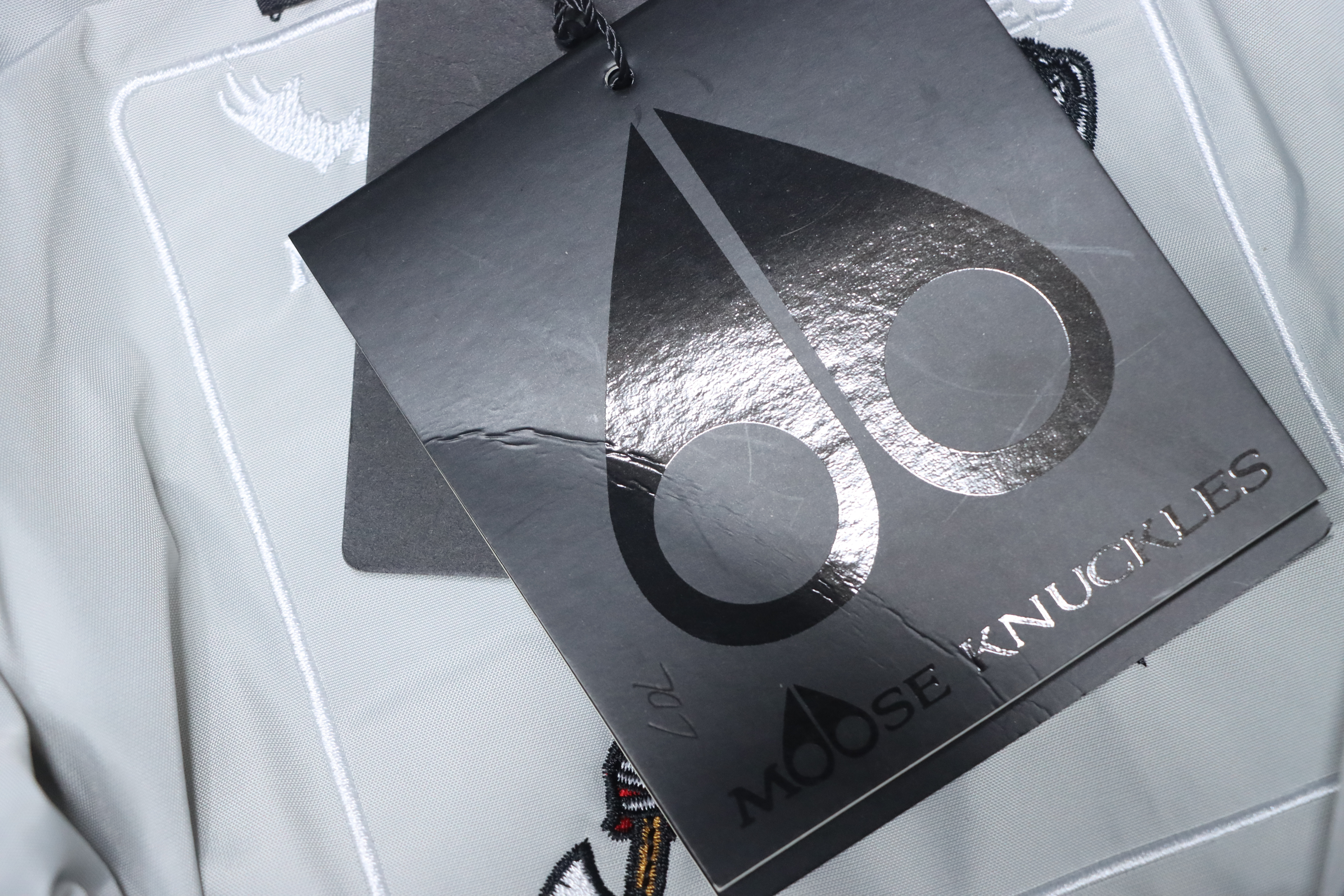 EM Sneakers Moose Knuckles Onyx Shearling Big Rider Down Jacket Gray