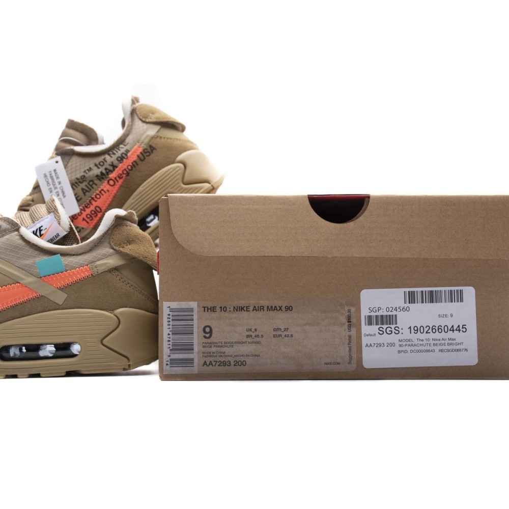 EM Sneakers Nike Air Max 90 × Off-White Desert Ore