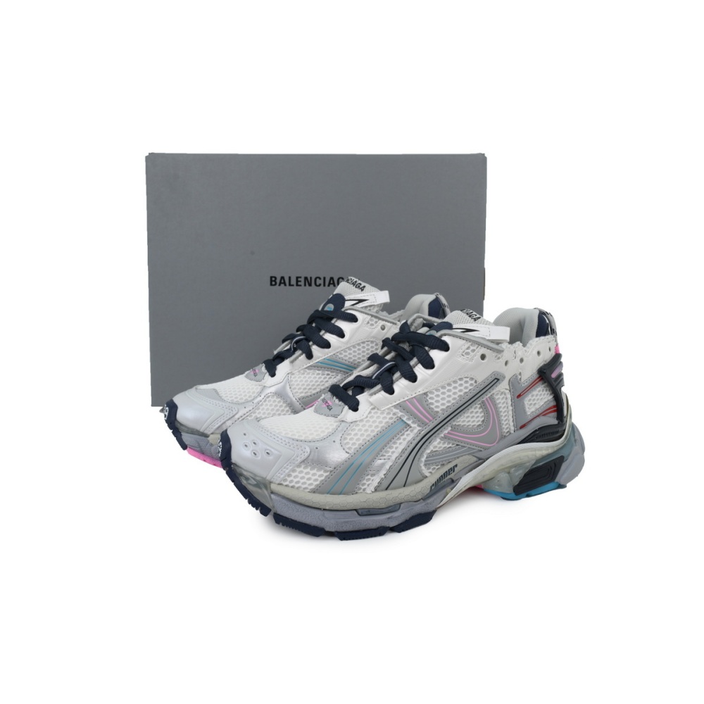 EM Sneakers Balenciaga Runner Sneaker Light Grey Deep Orchid