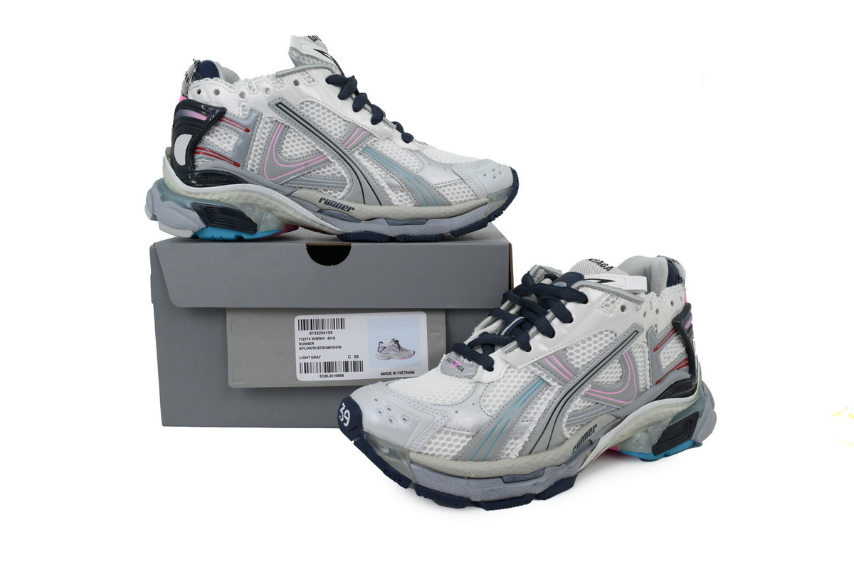 EM Sneakers Balenciaga Runner Sneaker Light Grey Deep Orchid