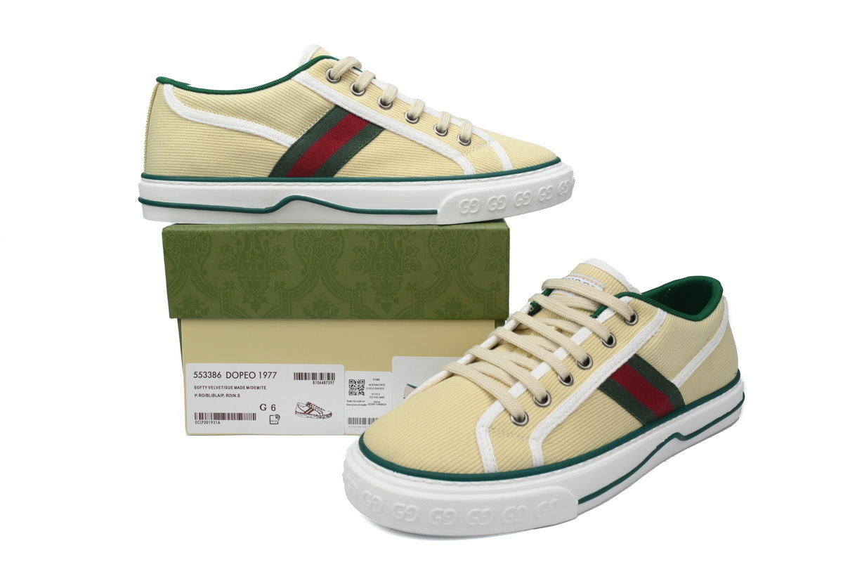 EM Sneakers Gucci Tennis 1977 Butter Cotton